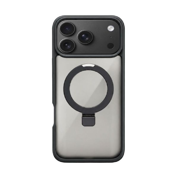 Redshield iPhone 18 Pro Max Skin Feel Magsafe with Ring Stand Smoky Gray Θήκη Κινητού