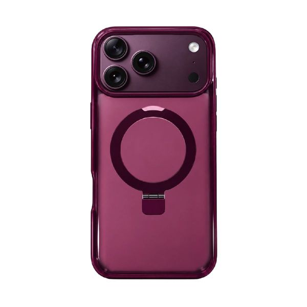 Redshield iPhone 18 Pro Max Skin Feel Magsafe with Ring Stand Cherry Red Θήκη Κινητού