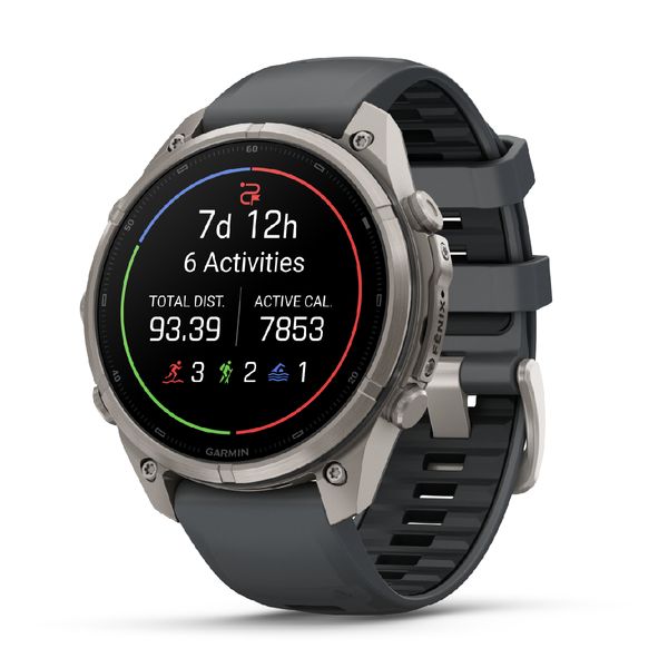 Garmin Fēnix 9 Pro 47mm AMOLED Sapphire Titanium with Graphite and Black SmartWatch