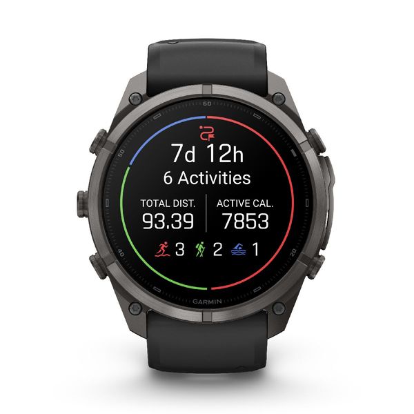 Garmin Fēnix 9 Pro inReach 51mm AMOLED Sapphire Carbon Gray DLC Titanium with Black and Pebble Gray SmartWatch