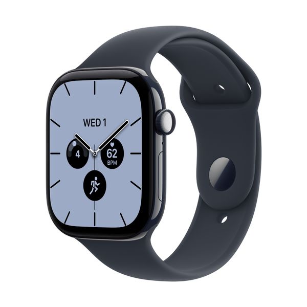 Apple Watch S12 GPS + Cellular 46mm Night Blue Ceramic Case Navy Blue Sport Band S/M SmartWatch