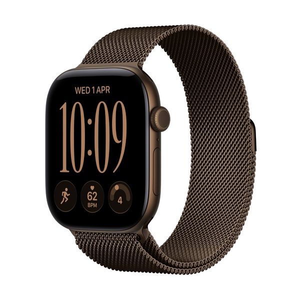 Apple Watch S12 GPS 46mm Dark Bronze Aluminium Case Dark Bronze Milanese Loop S/M SmartWatch