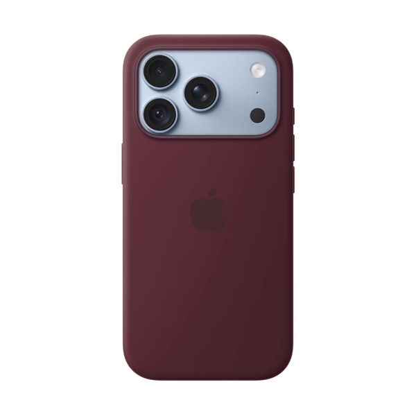 Apple iPhone 18 Pro Silicone Magsafe Burgundy Θήκη Κινητού