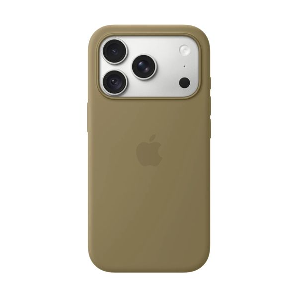 Apple iPhone 18 Pro Silicone Magsafe Olive Θήκη Κινητού
