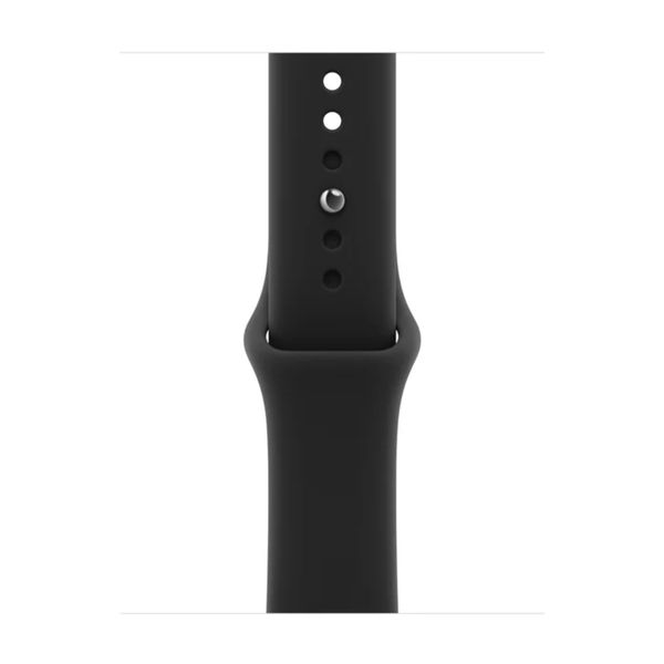 Apple 42mm Sport Band Black S/M Λουράκι Smartwatch