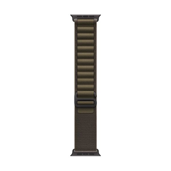 Apple 49mm Alpine Loop Dark Olive S - Black Titanium Finish Λουράκι Smartwatch