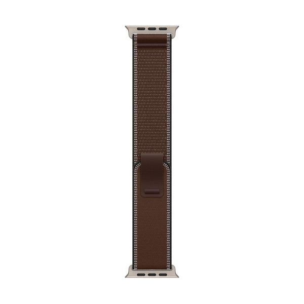 Apple 49mm Trail Loop Dark Umber M/L - Natural Titanium Finish Λουράκι Smartwatch