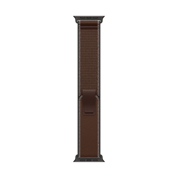 Apple 49mm Trail Loop Dark Umber S/M - Black Titanium Finish Λουράκι Smartwatch