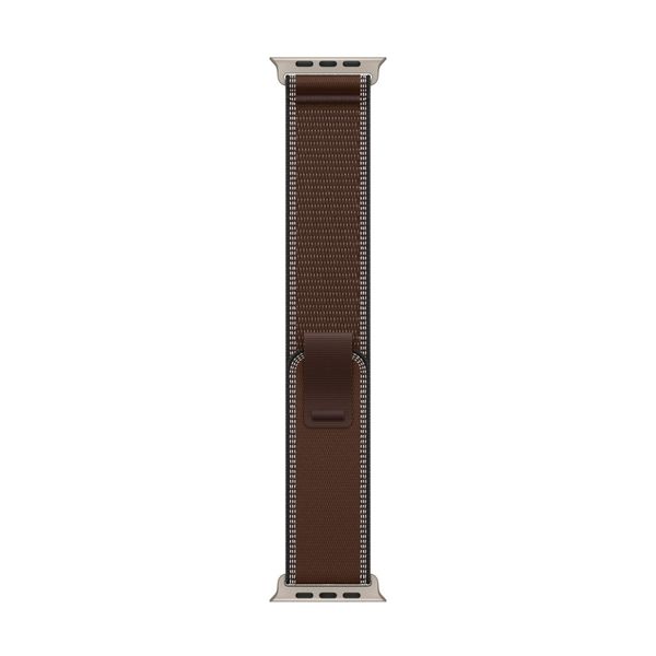 Apple 49mm Trail Loop Dark Umber S/M - Natural Titanium Finish Λουράκι Smartwatch