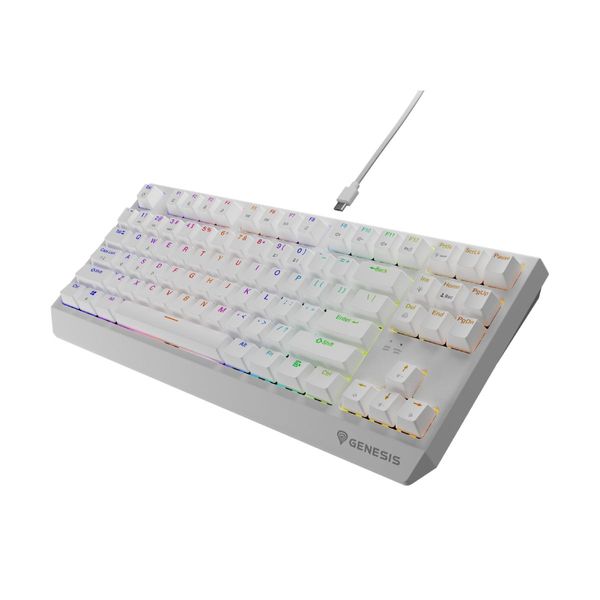 Genesis Thor 230 TKL US White Gaming Keyboard