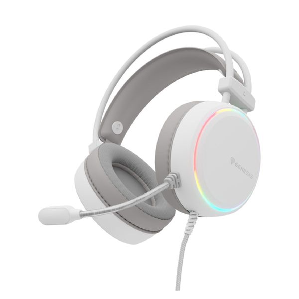 Genesis Neon 613 G2 Wired White Gaming Headset