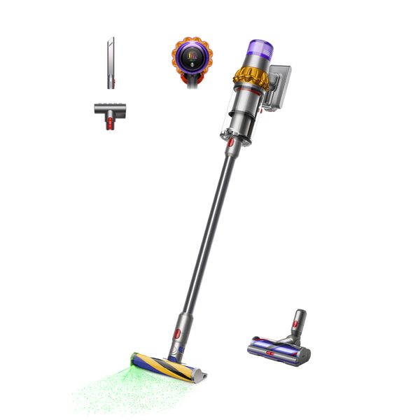 Dyson V15 Absolute Detect Yellow/Iron/Nickel Σκούπα Stick Επαναφορτιζόμενη